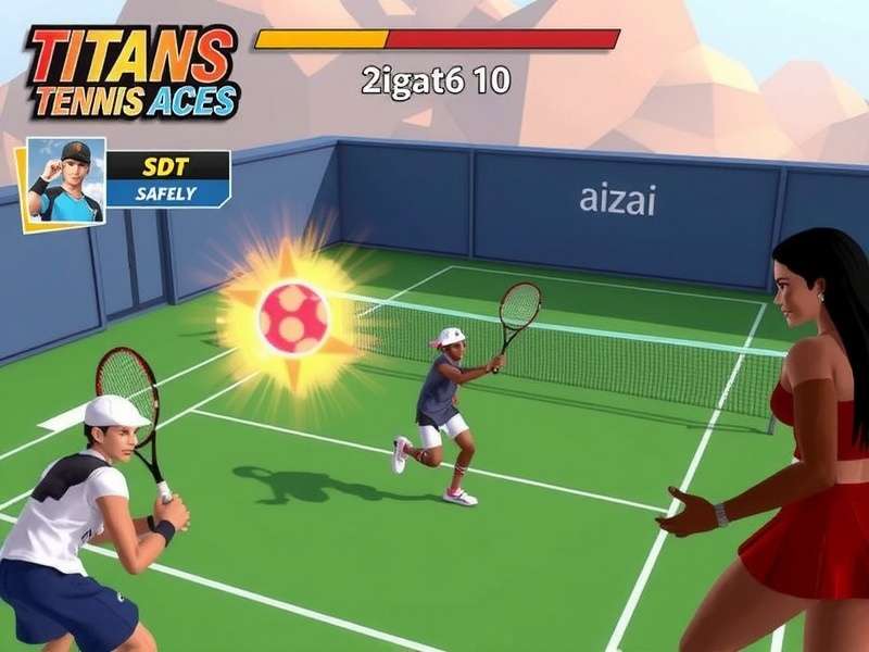 Titans Tennis Aces Gameplay Screenshot